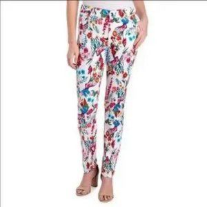 NWT Lena Gabrielle Tropical Floral Print Jeans Size 4